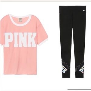 PINK VS Leggings Medium Top Size Medium